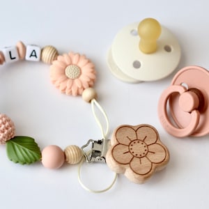 pacifier chain personalized flower pacifier chain