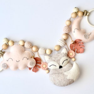 Kinderwagenketting Fox kinderwagenketting beige