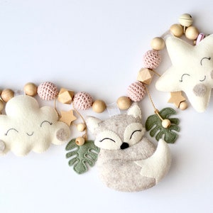 Stroller chain fox stroller chain beige