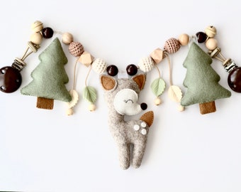 Stroller chain fawn deer stroller chain