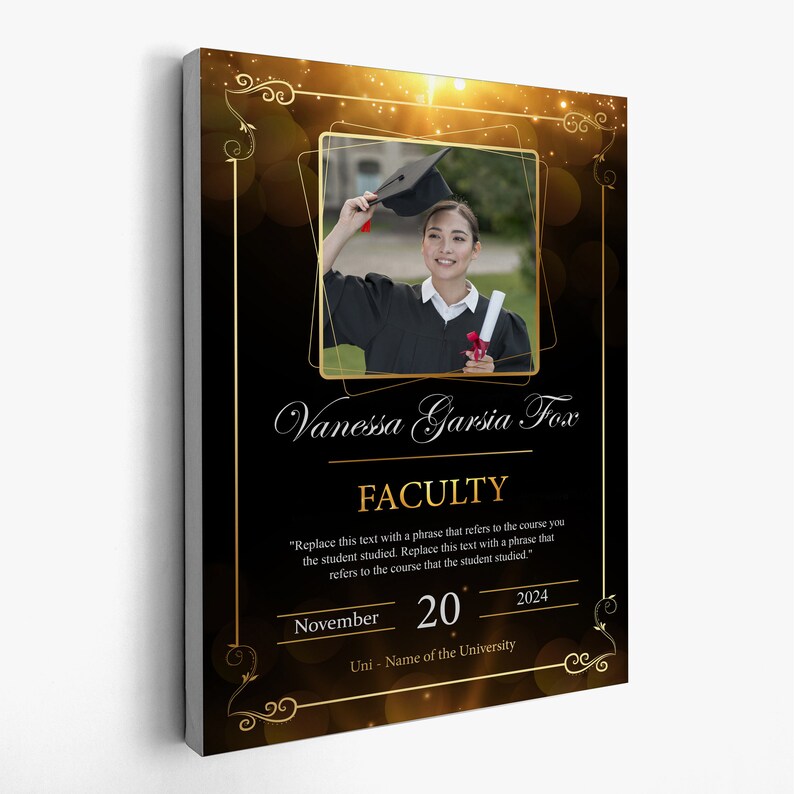 Graduation Poster Custom Photo Collage, Personalized Grad Gift, Ready ...