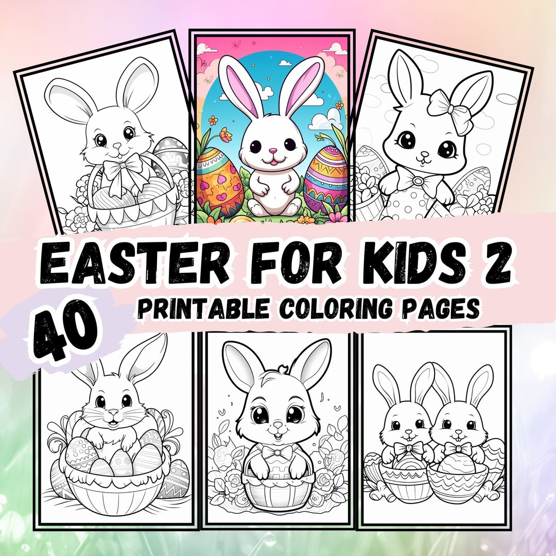 Fun and Easy Easter Coloring Pages for Kids, Beautiful and Simple ...