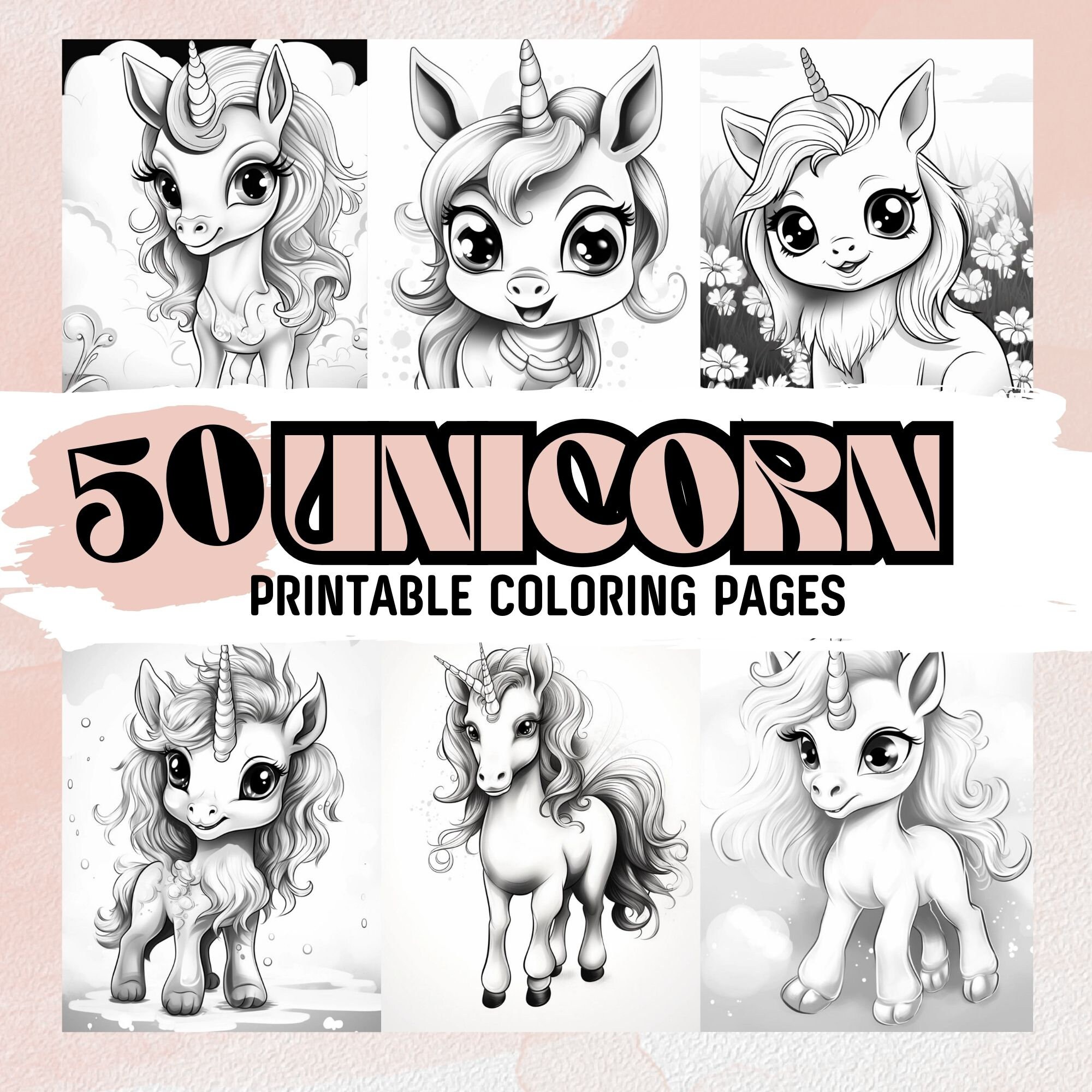 Magical and Adorable Kawaii Unicorn Coloring Pages for All Ages, Easy ...