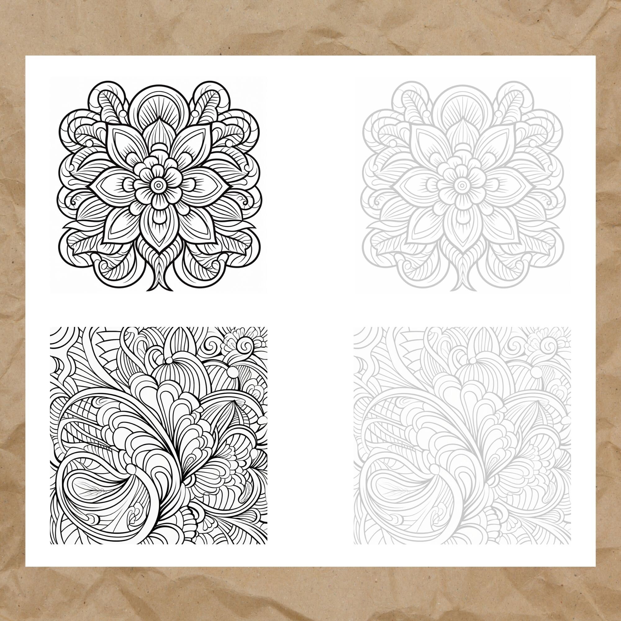 Zentangle Patterns Easy to Follow, Downloadable PDF and JPEG Tutorials