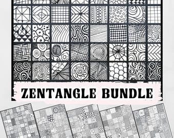 1000+ Zentangle Patterns Bundle, Art Therapy Designs (Digital Download)