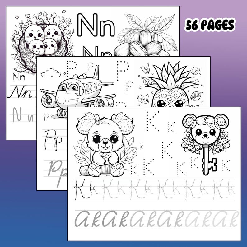 Download Abc Writing Alphabet Handwriting Practice Sheets for Kids | 56 Printable Tracing ...