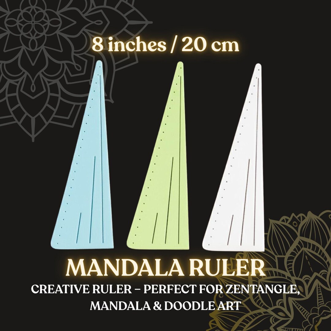 Mandala Drawing Ruler | Zentangle, Doodle Art, 3D Printed PLA - Etsy
