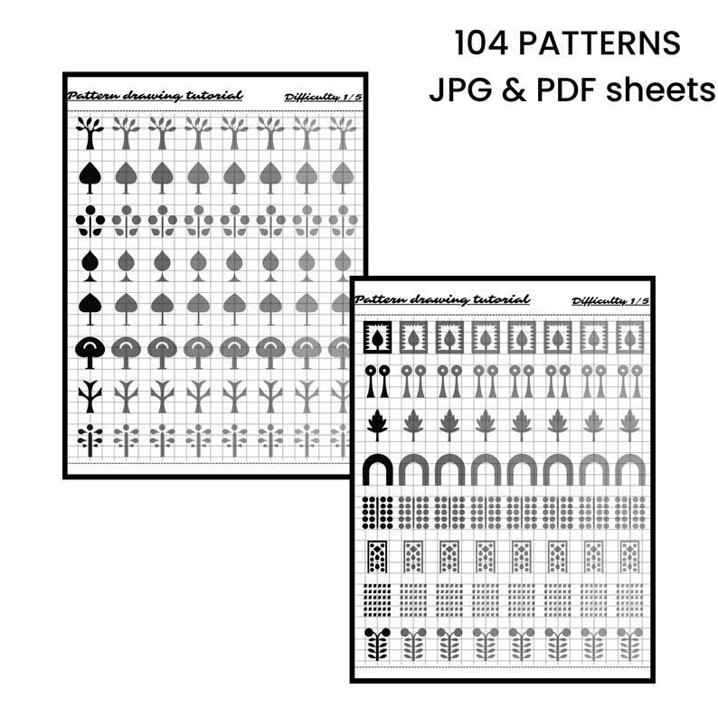 pattern drawing tutorial, simple drawing exercises, how to draw for beginners, easy pattern drawing guide, creative drawing worksheets, step-by-step drawing tutorial, artistic pattern practice sheets, beginner art lesson pdf, zentangle pattern for beginners, calligraphy border practice sheets, digital drawing activity book, printable drawing patterns