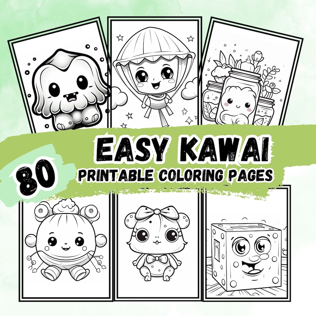 Cute and Easy Kawaii Coloring Pages for All Ages, Explore Our Adorable