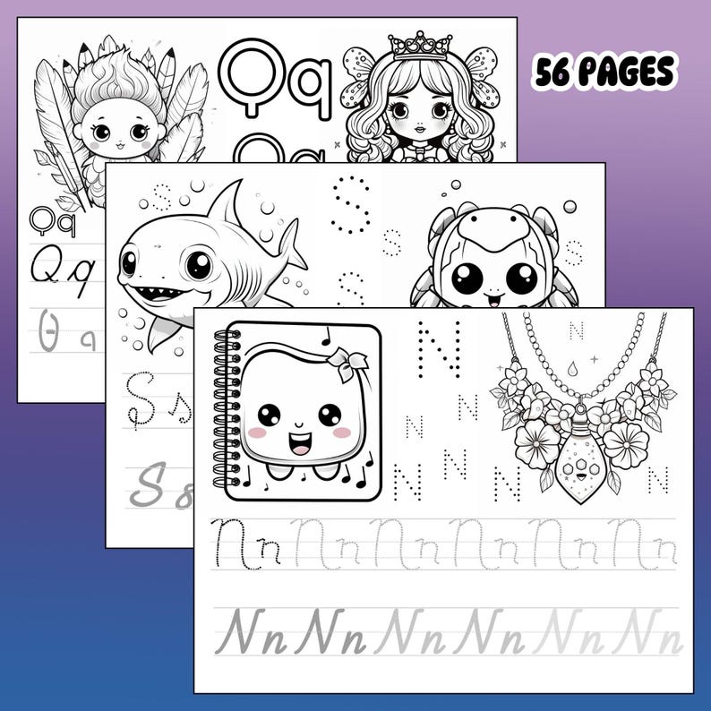 Download Abc Writing Alphabet Handwriting Practice Sheets for Kids | 56 Printable Tracing ...