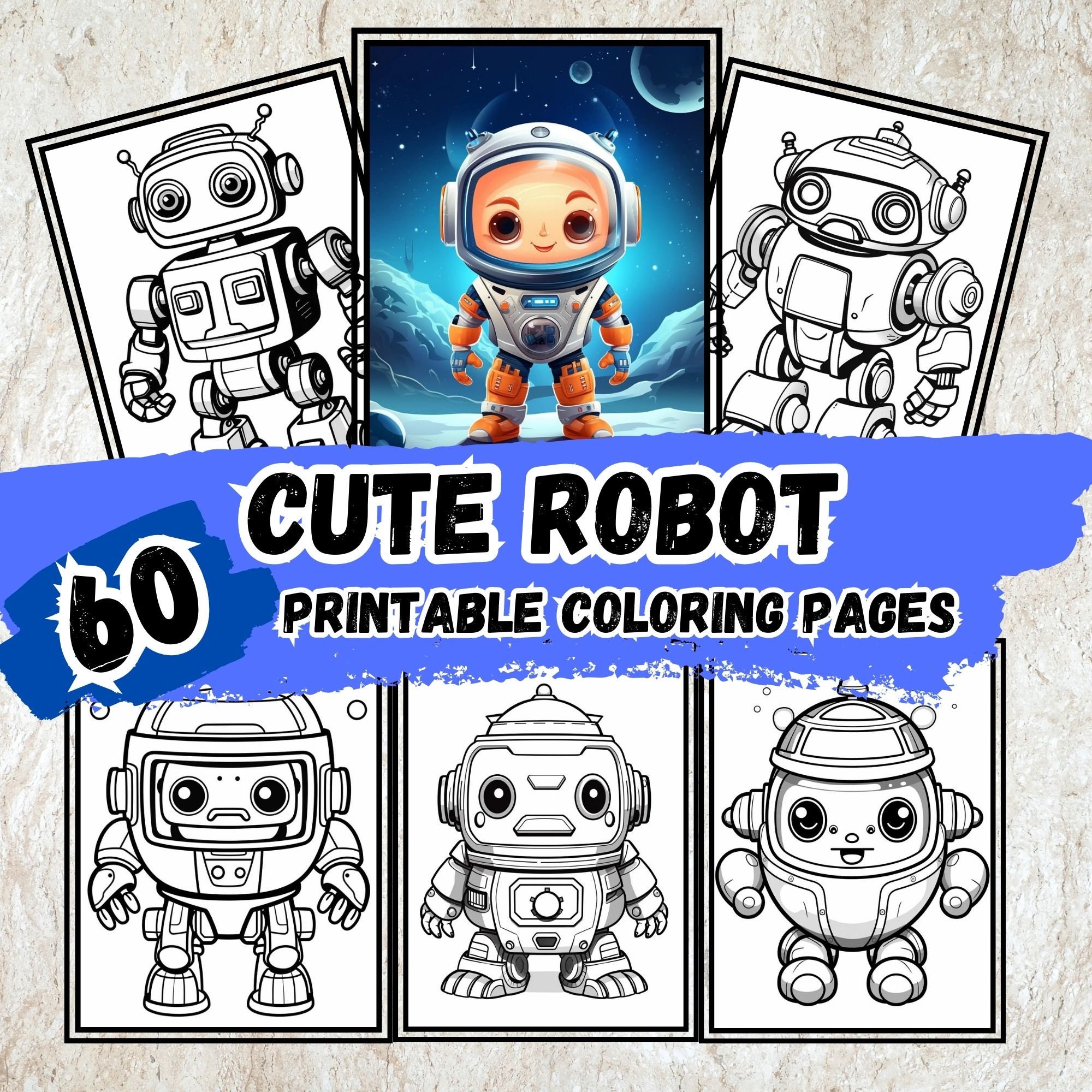 Cute Robot Coloring Pages for Kids, Engage Your Child's Imagination ...