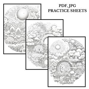 dark fantasy zentangle practice sheets printable, gothic zendoodle art therapy bundle, fantasy zentangle drawing worksheets for adults, mystical zendoodle templates for mindfulness, printable dark fantasy zentangle art pack, stress relief doodle fantasy zentangle pdf, enchanted zentangle gothic art bundle, fantasy themed zendoodle drawing worksheets, dark zentangle templates for art journaling, printable gothic zendoodle practice pages, mindful fantasy art worksheets digital download