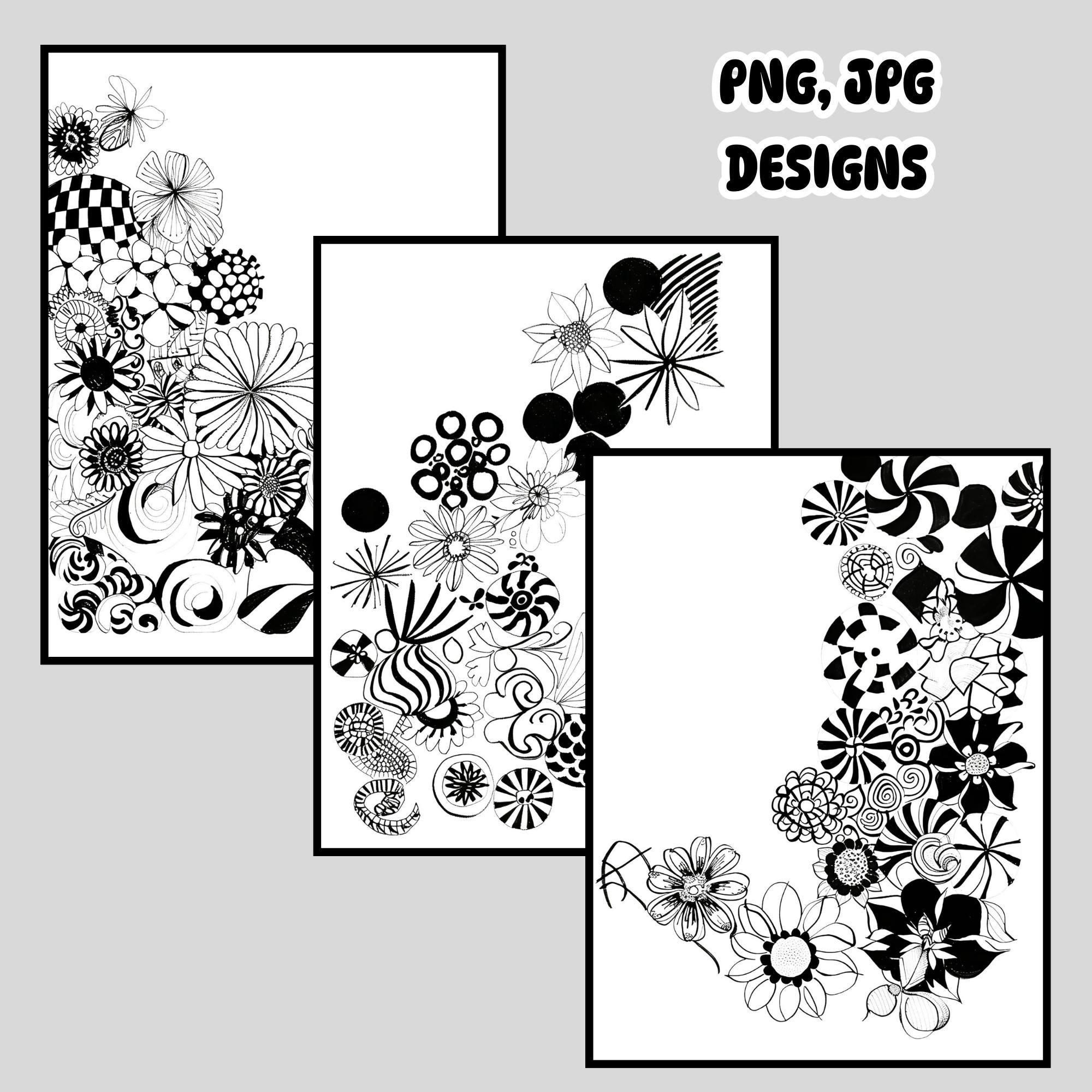 Relax & Create: Anti-stress Zentangle Patterns Bundle for Mindful Art ...