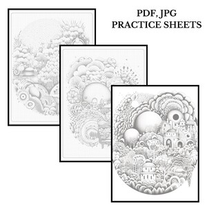 dark fantasy zentangle practice sheets printable, gothic zendoodle art therapy bundle, fantasy zentangle drawing worksheets for adults, mystical zendoodle templates for mindfulness, printable dark fantasy zentangle art pack, stress relief doodle fantasy zentangle pdf, enchanted zentangle gothic art bundle, fantasy themed zendoodle drawing worksheets, dark zentangle templates for art journaling, printable gothic zendoodle practice pages, mindful fantasy art worksheets digital download