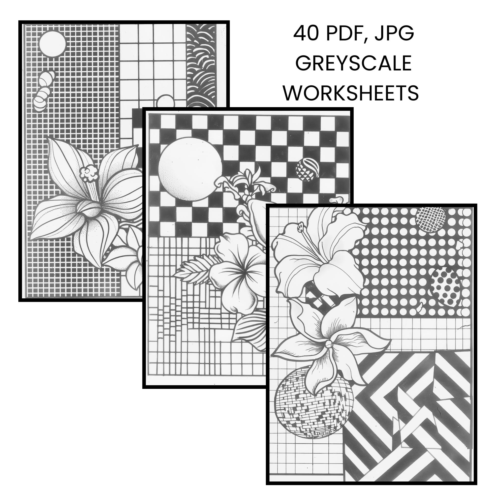 Floral Zendoodle Art Bundle – Zentangle Practice Pages for Adults ...