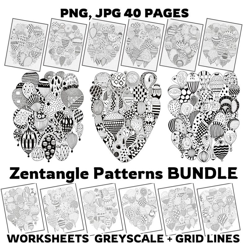 zentangle pattern bundle for beginners, printable zentangle practice sheets, 1000+ zentangle motifs digital pack, art therapy doodle worksheets PDF, calming zentangle drawing templates, grid background zentangle sheets, beginner-friendly printable zentangle pages, advanced zentangle practice guide, digital zentangle sketchbook download, zentangle ornament drawing PDF, creative mindfulness coloring bundle, printable zentangle for art journaling