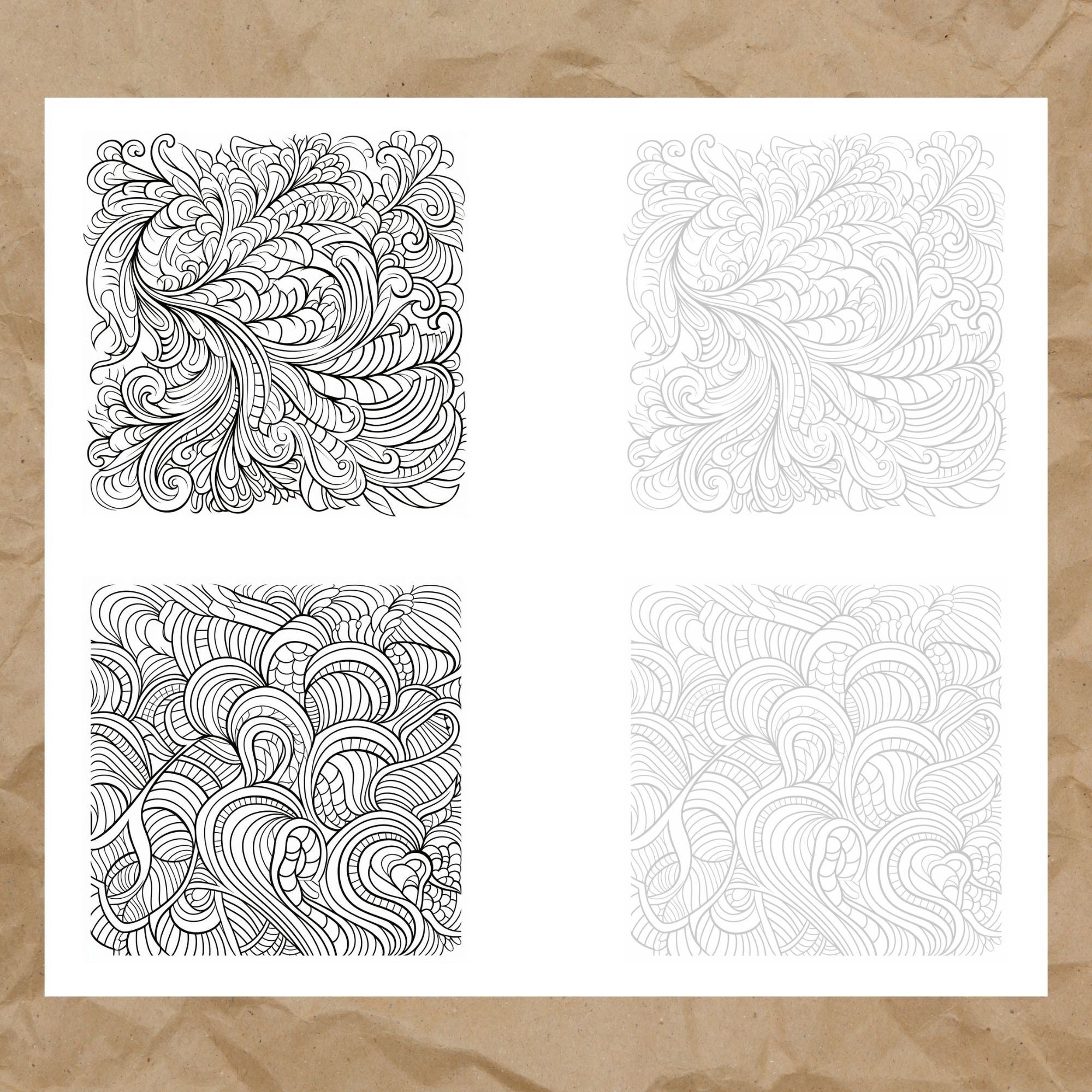 Zentangle Patterns Easy to Follow, Downloadable PDF and JPEG Tutorials