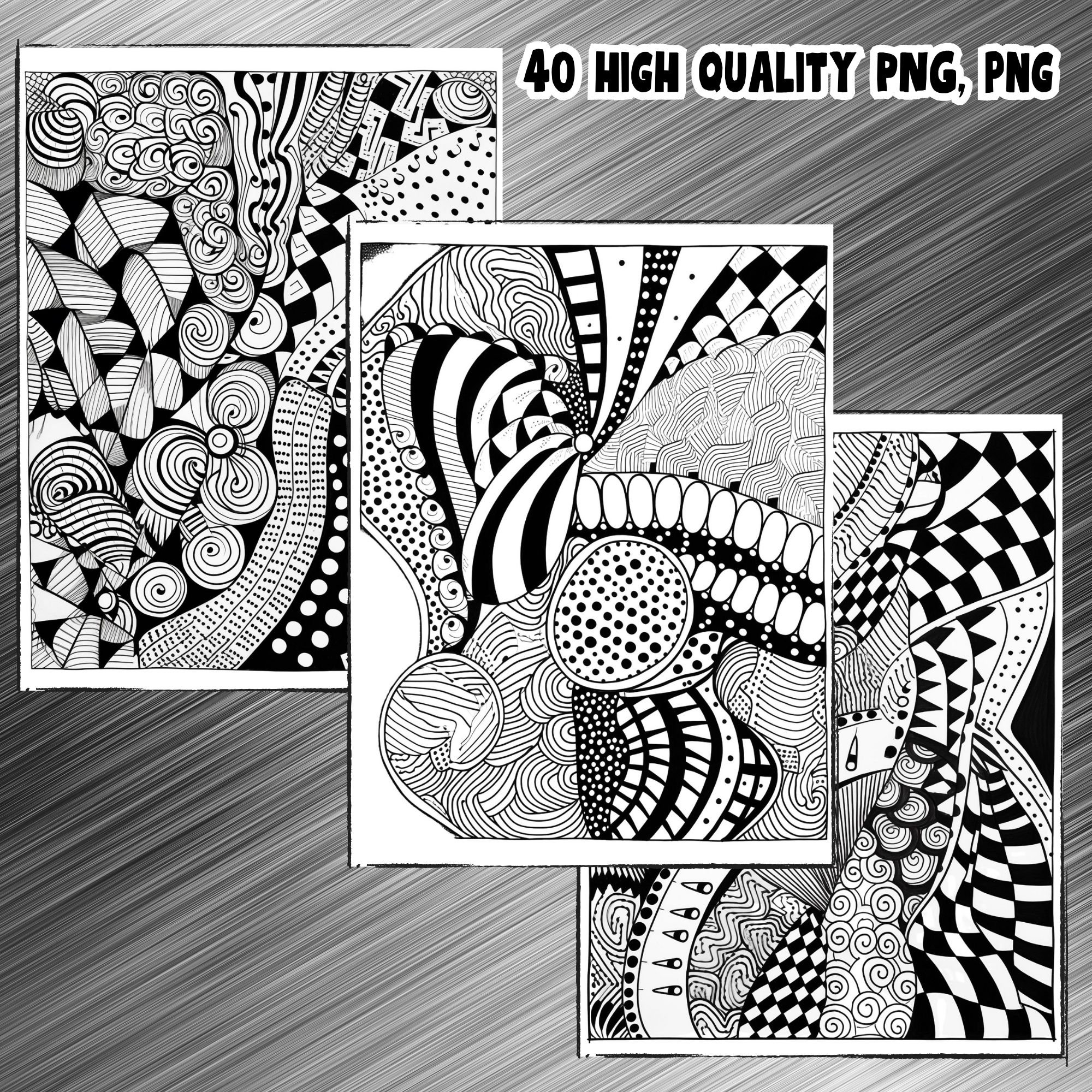 Zentangle With Intricate Patterns Explore Png Jpg And Pdf Worksheets