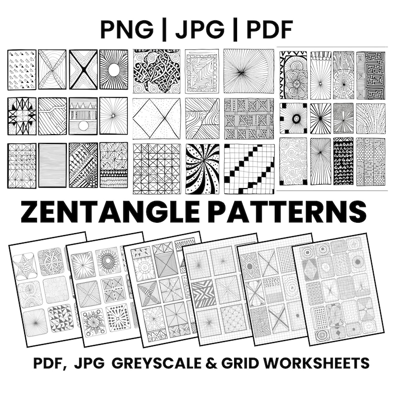 zentangle art bundle printable digital download, zendoodle templates for mindful drawing and tracing, printable zentangle practice sheets for adults pdf, large zentangle pattern collection for relaxation, zendoodle art therapy bundle digital download, printable zentangle templates for creative focus, 1000 zentangle designs for journaling and coloring, relaxing zendoodle worksheets pdf jpg png, mindful zentangle pattern tracing practice for adults, creative zendoodle drawing templates