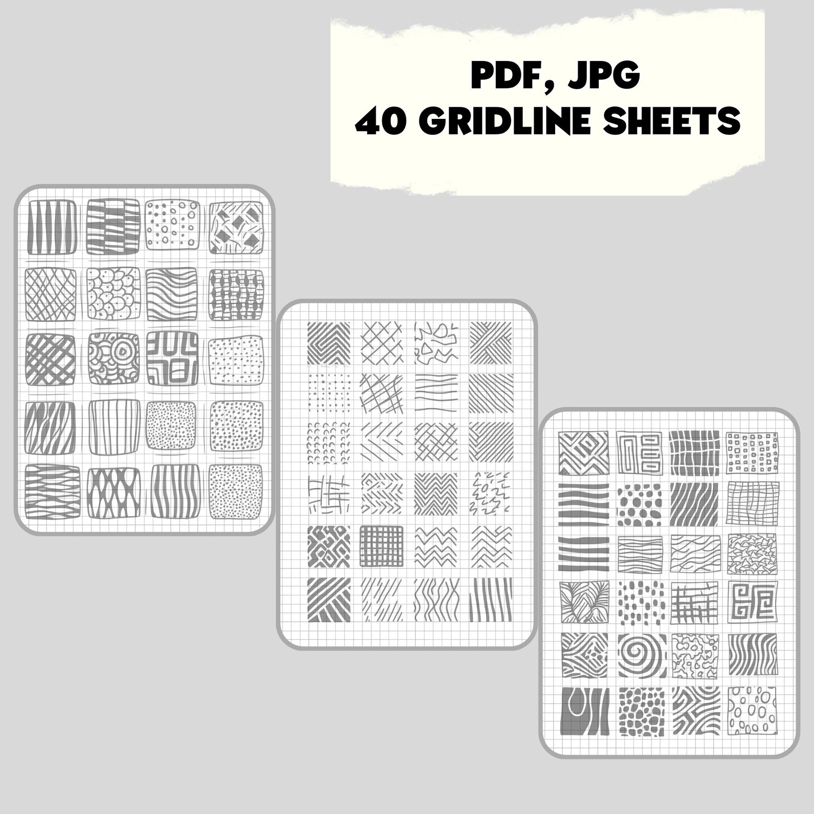 Zentangle Paper.pdf 500+ Zentangle Patterns, Beginner Practice Sheets, Zen Doodle Workbook ...
