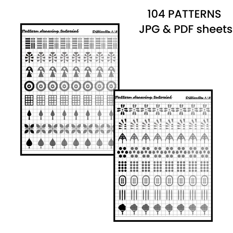 pattern drawing tutorial, simple drawing exercises, how to draw for beginners, easy pattern drawing guide, creative drawing worksheets, step-by-step drawing tutorial, artistic pattern practice sheets, beginner art lesson pdf, zentangle pattern for beginners, calligraphy border practice sheets, digital drawing activity book, printable drawing patterns
