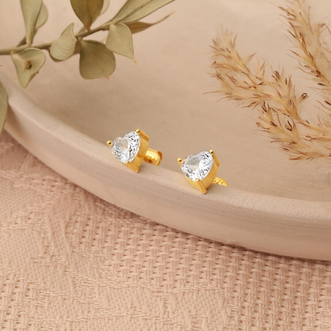 ◆STONEHENgE◆ 14K Heart Cubic Earrings SA24D36T 414TEOOraFL.jpg