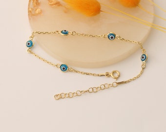 Bracelet en argent sterling 925 avec Evil Eye de Murano - Charm Protect