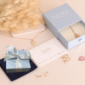 14K Gold Beaded Satellite Chain Necklace: Minimalist Layering Choker image 6