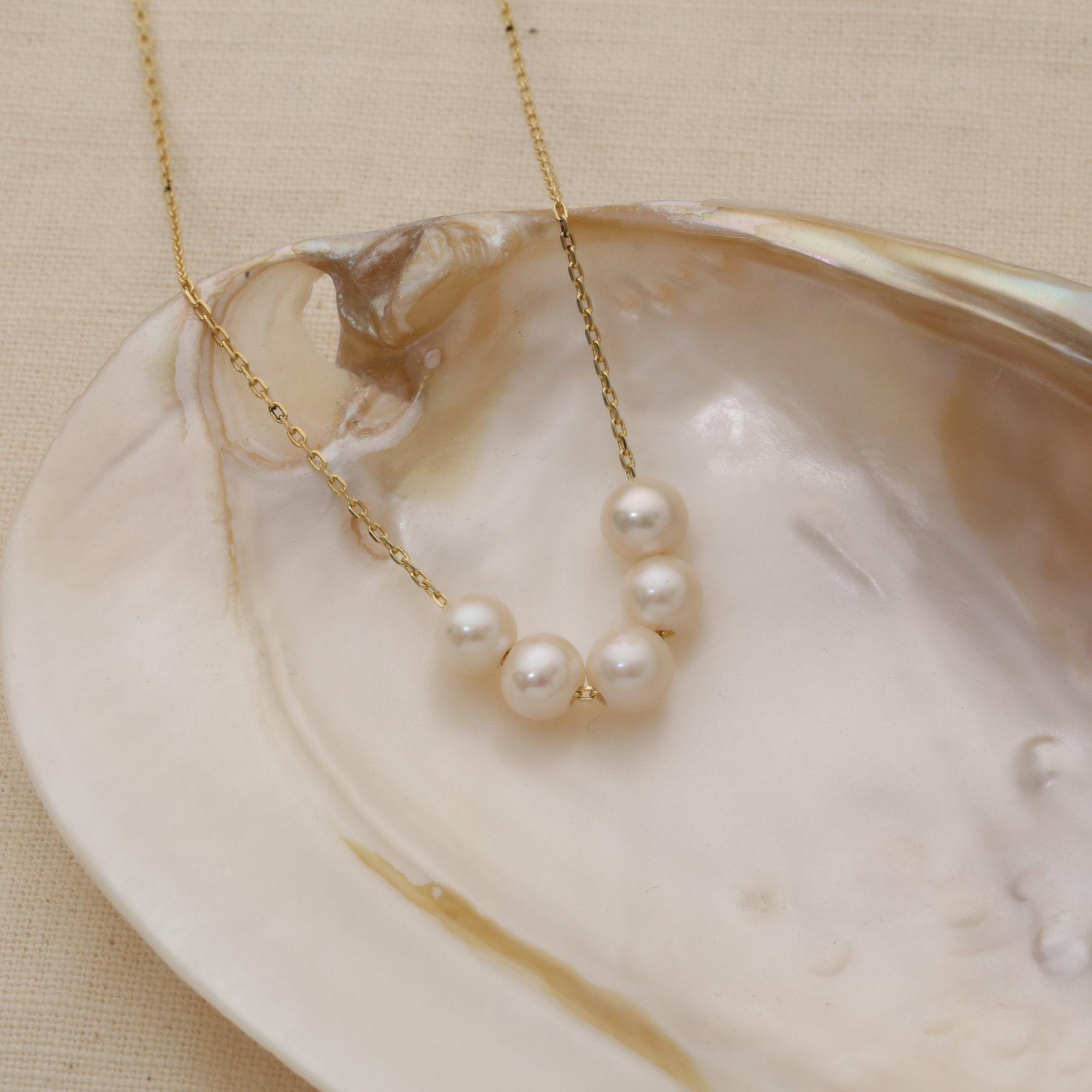 Stylish Pearl Necklace by NOX, Perfect Gift for Her, 925