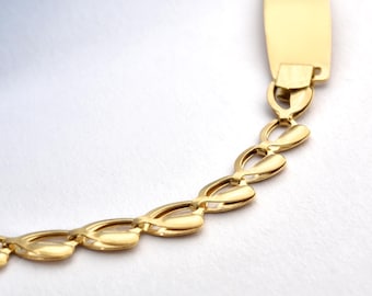 Personalized 14K Gold Baby Name Bracelet - Newborn Keepsake