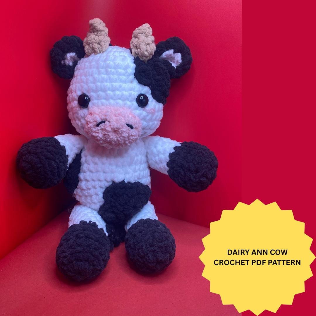 30 Animal Crochet Patterns for Cute Gifts, Nursery Decor, and Cozy Makes 12 Dairy Ann the Cow Pattern