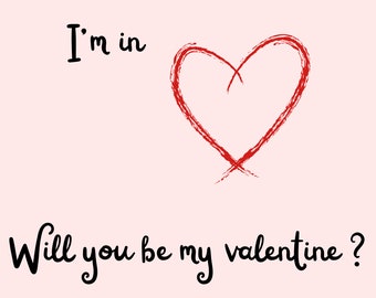 I'm in love - Valentine's card