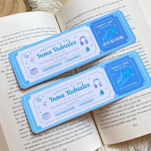 Book Club Inma Rubiales Bookmark | book club admission bookmark | ticket bookmark | book trope bookmark | Bookmark Romance