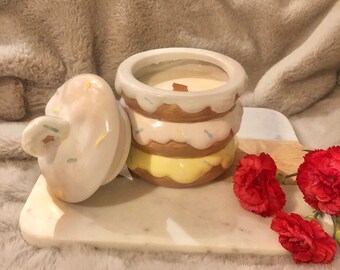 Glazed Doughnut Scented Candle | Quirky Doughnut Candle | Doughnut Gifts | Birthday Gift Ideas | Kitchen Gift Ideas | Birthday Gift Idea