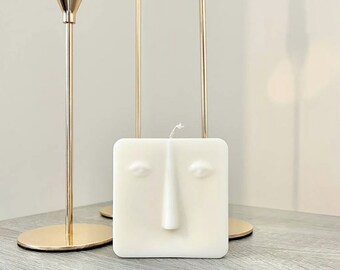 Abstract Face Candle | Abstract Faces | Abstract Art | Handmade Candle | Valentines Gift | Birthday Gift | Quirky Gifts | Handmade Gifts