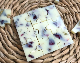 NEW | French Lavender Puzzle Melts | Botanical Wax Melts | Wax Melts Burner | Scented Wax Melts | Wax Melts | Soy Wax Melts | Jigsaw Melts