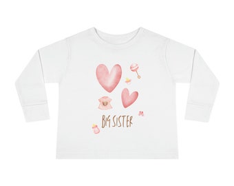Charming Big SisterTo Be Toddler Tee - Sweet Announcement Shirt for Your Growing Little One