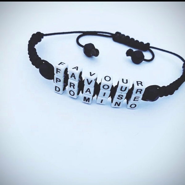 Bracelet personnalisé en perles Shamballa pour homme et femme
