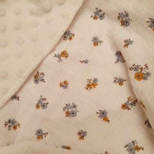 Small square baby blanket cotton gauze
