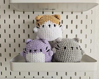 Gehaakte kat Gehaakte kat Handgemaakte dierendecoratie Cadeau Personalisatie