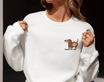 Wiener Dog mom - Unisex Heavy Blend™ Crewneck Sweatshirt