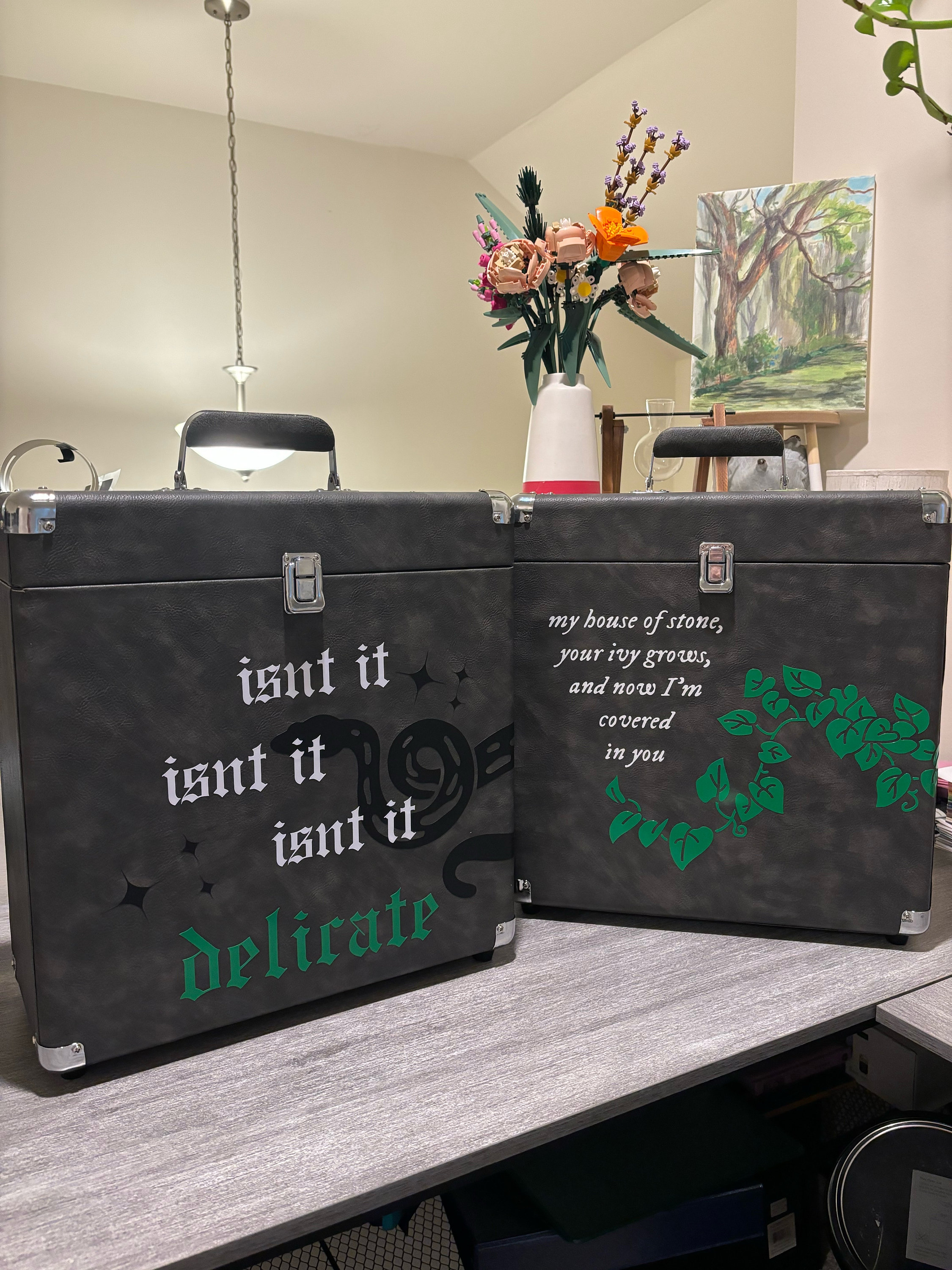 Customizable Vinyl Record Case Swift Inspired - Etsy