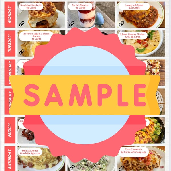14 Day Interactive Keto Meal Plan and Shopping List