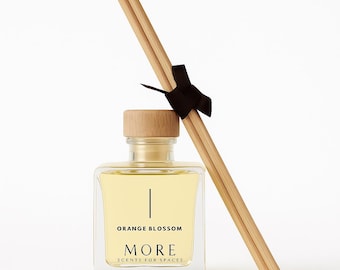 Duftdiffusor mit Stäbchen – Orangenblüte, blumiger Raumduft, 100 ml