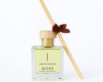 Duftstäbchen mit Blumenduft 100 ml | Rosen-Pfingstrose Duft | bis 3 Monate haltbar | Umweltfreundlich | Flammenlos | Geschenkidee
