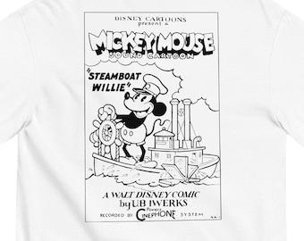 Musse Pigg Steamboat Willie Unisex T-shirt med grafisk design