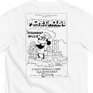 Mickey Mouse Steamboat Willie Unisex Graphic Tee