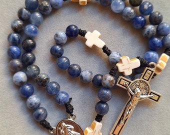 Blue Sodalite Rosary Bead