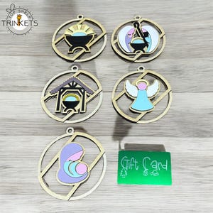 Nativity Gift Card Holder Christmas Ornament, Gift Card Holder, Christmas Ornament, Gift Card Decoration