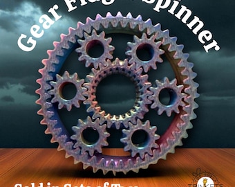 Gear Fidget Spinner, Planetary Spinner, Gear Fidget Toy, Fidget Toy, 3D Printed Toy, Stress Toy, Desk Toy, Calming Toy, Sensory Toy